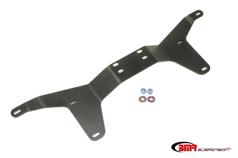 Ford Mustang Tunnel Braces - Rear - BMR Suspension - Driveshaft Tunnel Brace - Black Hammertone - `05-`14 Ford Mustang Tunnel Braces - Rear - BMR Suspension - Driveshaft Tunnel Brace - Black Hammertone - `05-`14